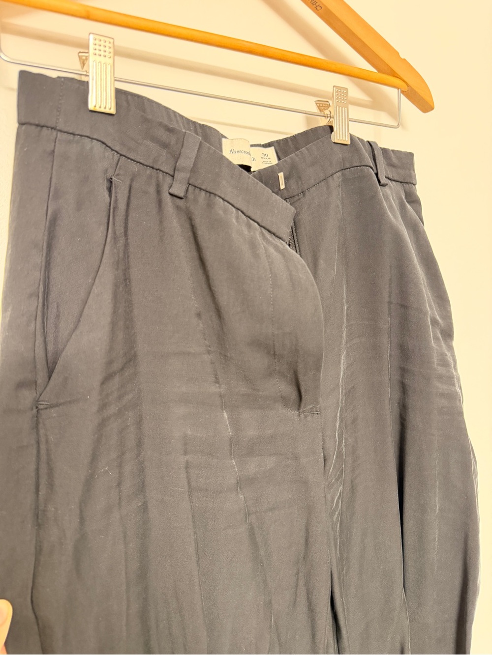 Drapey Tailored Wide Leg Trousers - Picture 2 of 3